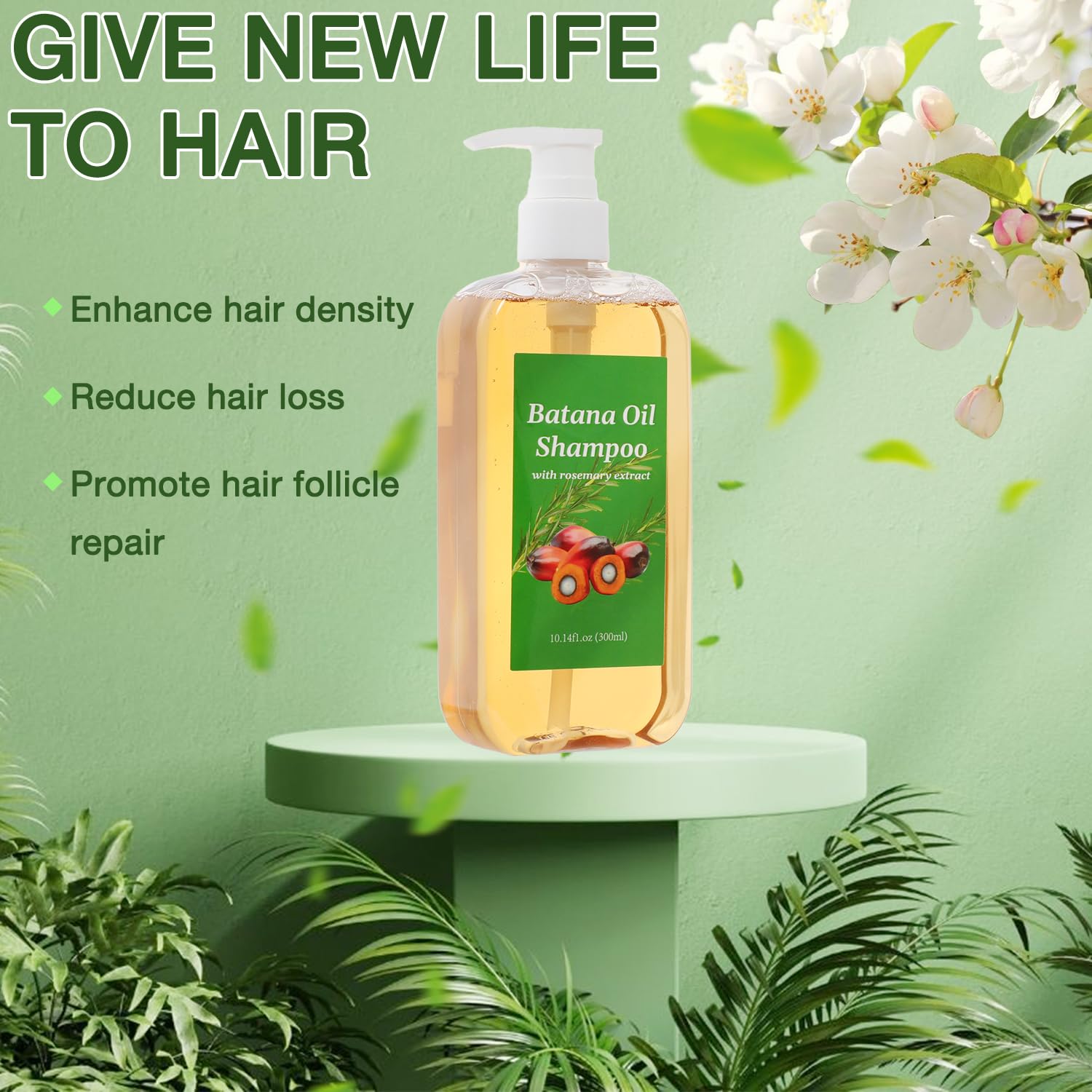 Shampoo De Batana, Rosemary Oil Shampoo,Batana Shampoo,Batana Shampoo with Rosemary Extract, Shampoo De Batana Para La Caida Del Cabello, Nourishing & Regenerating Hair-Soft and Fluffy for Men & Women